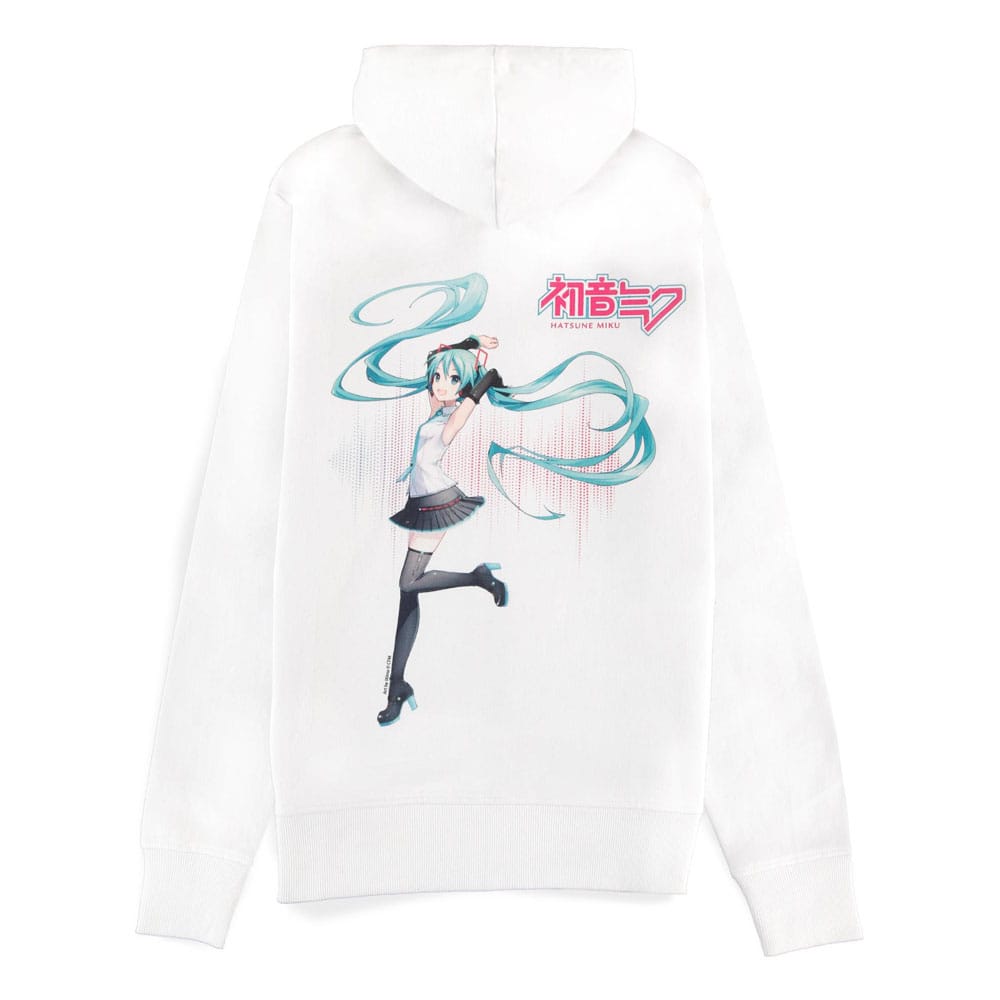 Hatsune Miku Zipper Hoodie White Size S