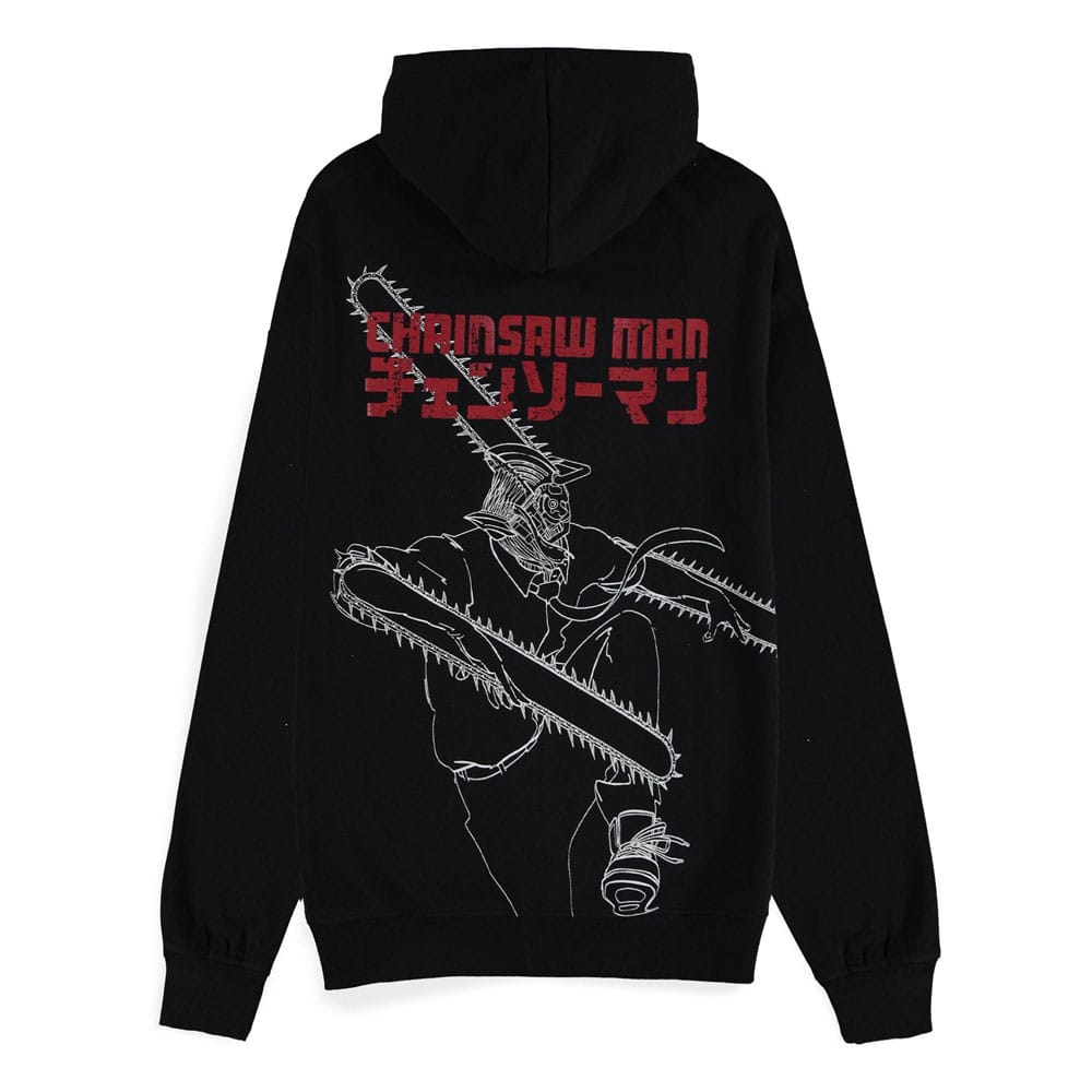 Chainsaw Man Zipper Hoodie Chainsaw Devil Size L