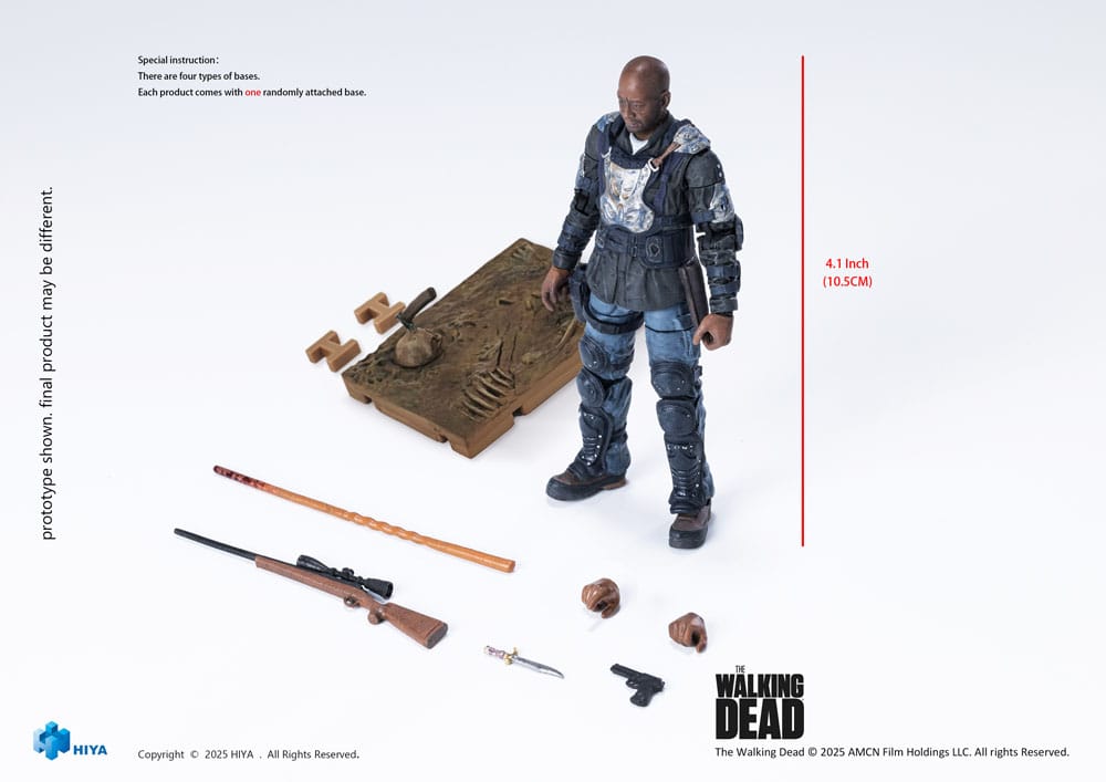 The Walking Dead: The Ones Who Lived Exquisite Mini Action Figure 1/18 Morgan 10 cm