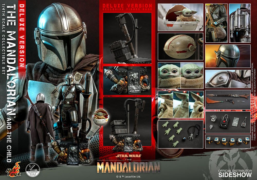 Star Wars The Mandalorian Action Figure 2-Pack 1/4 The Mandalorian &amp; The Child Deluxe 46 cm