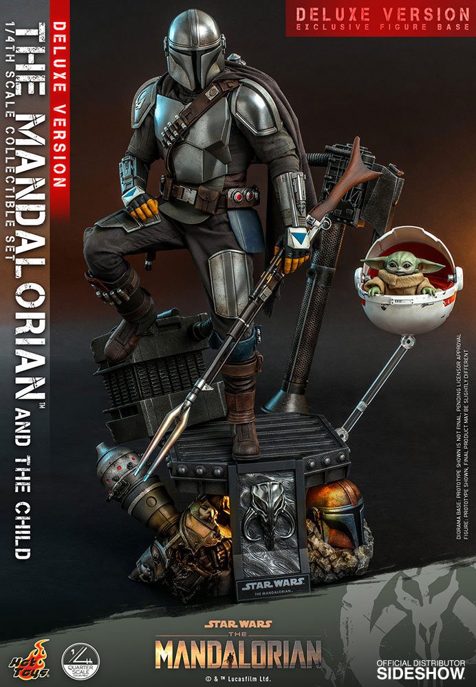Star Wars The Mandalorian Action Figure 2-Pack 1/4 The Mandalorian &amp; The Child Deluxe 46 cm