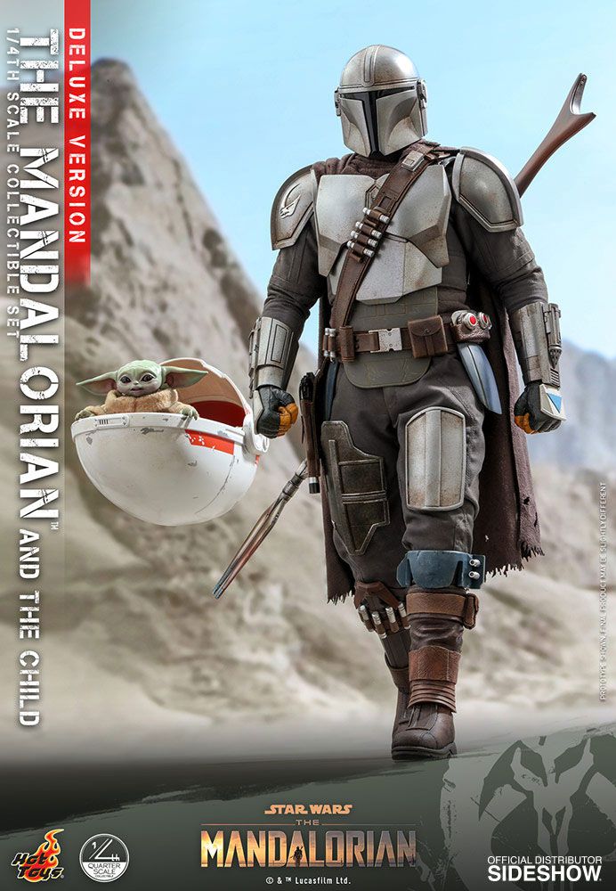 Star Wars The Mandalorian Action Figure 2-Pack 1/4 The Mandalorian &amp; The Child Deluxe 46 cm