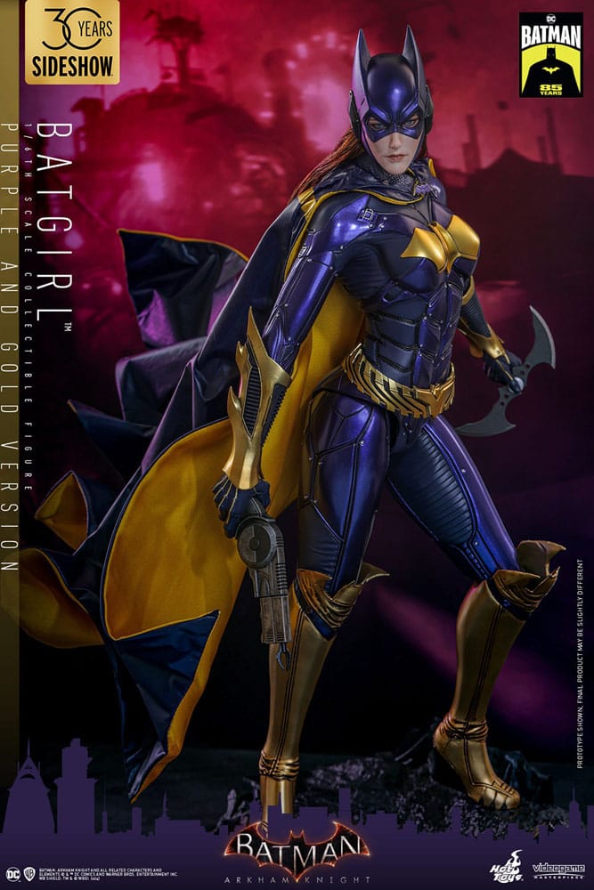 Batman Arkham Knight Videogame Masterpiece Action Figure 1/6 Batgirl (Purple and Gold Version) Exclusive 30 cm