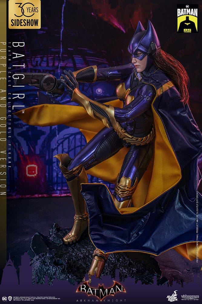 Batman Arkham Knight Videogame Masterpiece Action Figure 1/6 Batgirl (Purple and Gold Version) Exclusive 30 cm