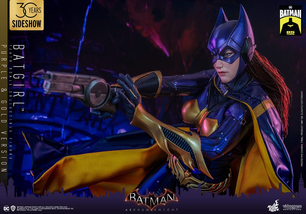 Batman Arkham Knight Videogame Masterpiece Action Figure 1/6 Batgirl (Purple and Gold Version) Exclusive 30 cm