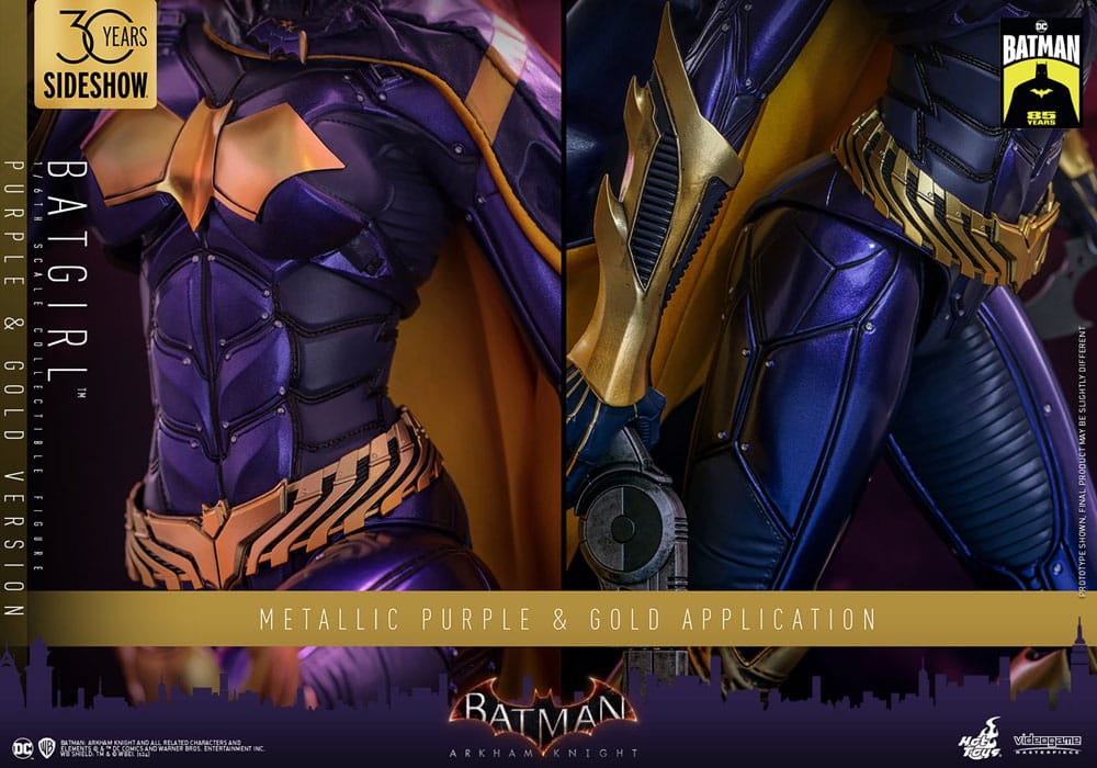 Batman Arkham Knight Videogame Masterpiece Action Figure 1/6 Batgirl (Purple and Gold Version) Exclusive 30 cm