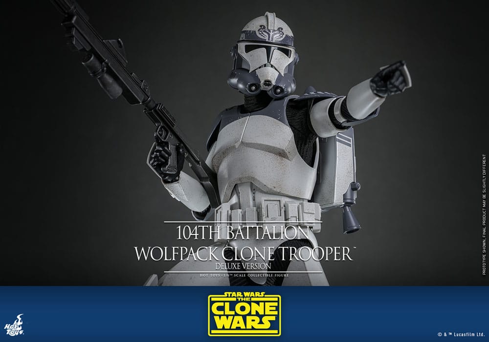 Star Wars The Clone Wars Action Figure 1/6 104th Battalion Wolfpack Clone Trooper Deluxe Version 30 cm