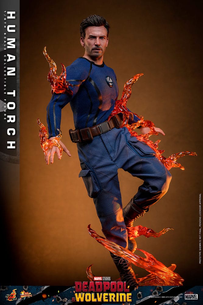 Deadpool & Wolverine Movie Masterpiece Action Figure 1/6 Human Torch 31 cm