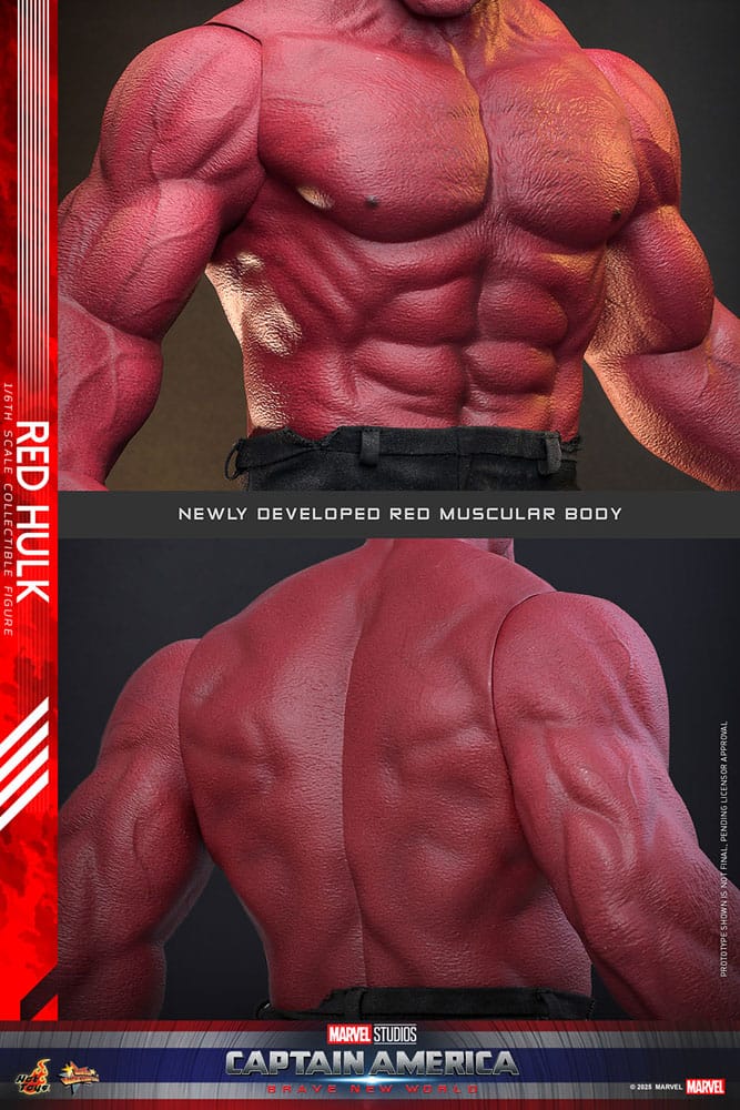 Captain America: Brave New World Movie Masterpiece Action Figure 1/6 Red Hulk 47 cm