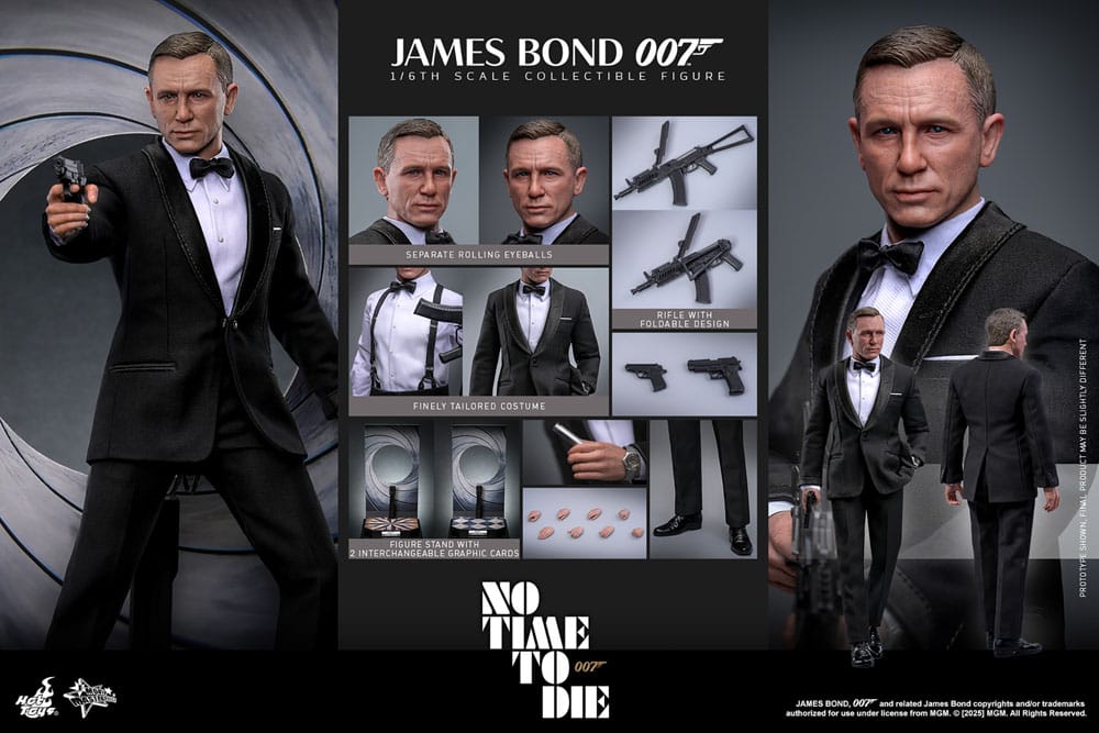 No Time to Die Movie Masterpiece Action Figure 1/6 James Bond 30 cm