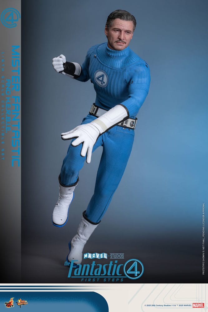 The Fantastic Four: First Steps Movie Masterpiece Action Figure 2-Pack 1/6 Mister Fantastic & H.E.R.B.I.E. 30 cm