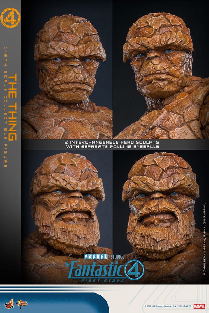 The Fantastic Four: First Steps Movie Masterpiece Action Figure 1/6 The Thing 31 cm