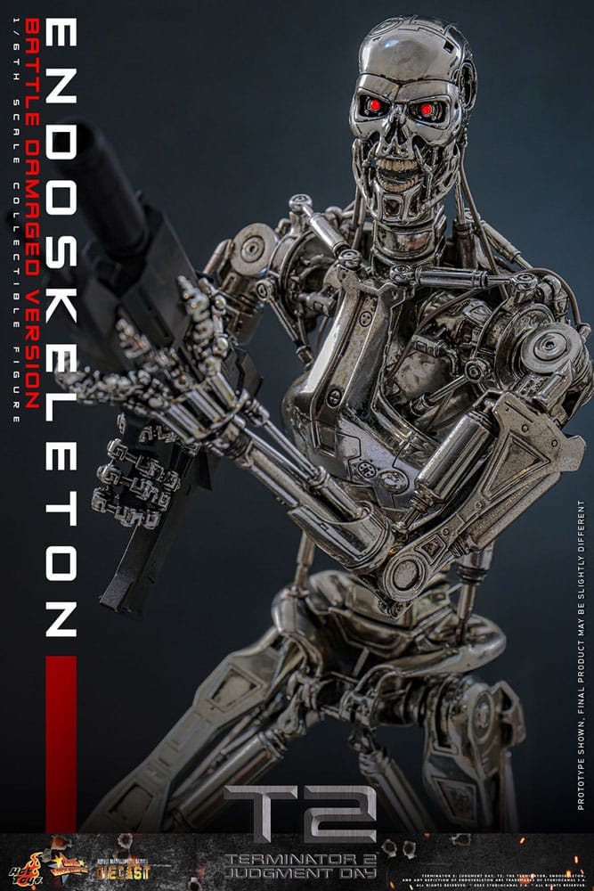 Terminator 2: Judgment Day Movie Masterpiece Action Figure 1/6 Endoskeleton (Battle Damaged Version) 31 cm