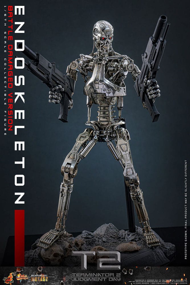 Terminator 2: Judgment Day Movie Masterpiece Action Figure 1/6 Endoskeleton (Battle Damaged Version) 31 cm