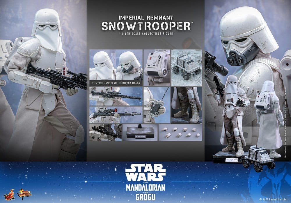 Star Wars: The Mandalorian & Grogu Movie Masterpiece Action Figure 1/6 Imperial Remnant Snowtrooper 30 cm
