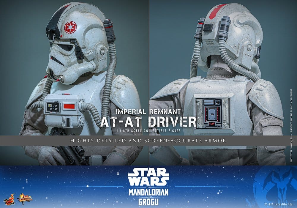 Star Wars Movie Masterpiece Action Figure 1/6 Imperial Remnant AT-AT Driver 30 cm