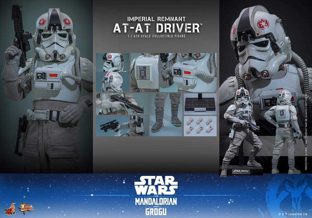 Star Wars Movie Masterpiece Action Figure 1/6 Imperial Remnant AT-AT Driver 30 cm