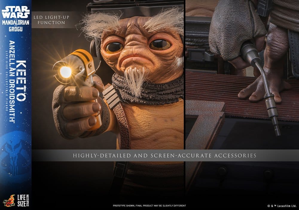 Star Wars: The Mandalorian & Grogu Life-Size Masterpiece Life-Size Figure Keeto (Anzellan Droidsmith) 26 cm