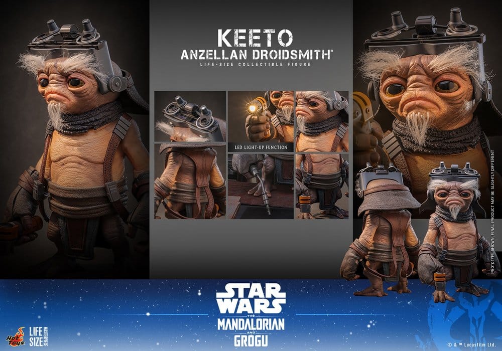 Star Wars: The Mandalorian & Grogu Life-Size Masterpiece Life-Size Figure Keeto (Anzellan Droidsmith) 26 cm