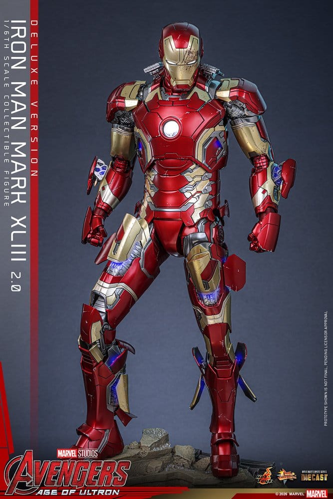 Avengers: Age of Ultron Movie Masterpiece Diecast Action Figure 1/6 Iron Man Mark XLIII (2.0) (Deluxe Version) 32 cm