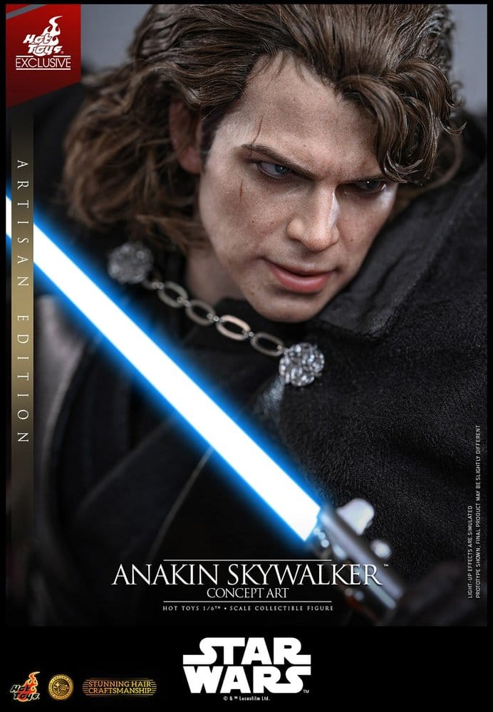 Star Wars Episode III: Revenge Of The Sith Movie Masterpiece Action Figure 1/6 Anakin Skywalker (Concept Art Version) (Artisan Edition) Hot Toys Exclusive 31 cm