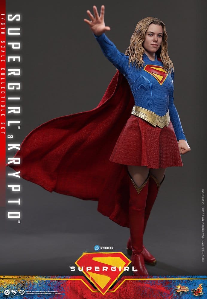 DC Comics Movie Masterpiece Action Figure Set Supergirl & Krypto 28 cm