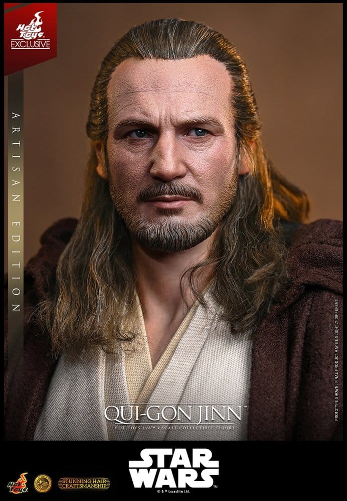 Star Wars: The Phantom Menace Movie Masterpiece Action Figure 1/6 Qui-Gon Jinn (Artisan Edition) Hot Toys Exclusive 32 cm