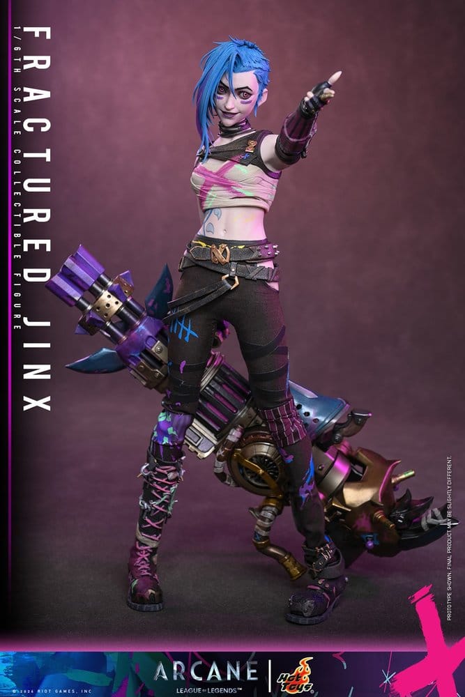 Arcane Action Figure 1/6 Fractured Jinx 28 cm
