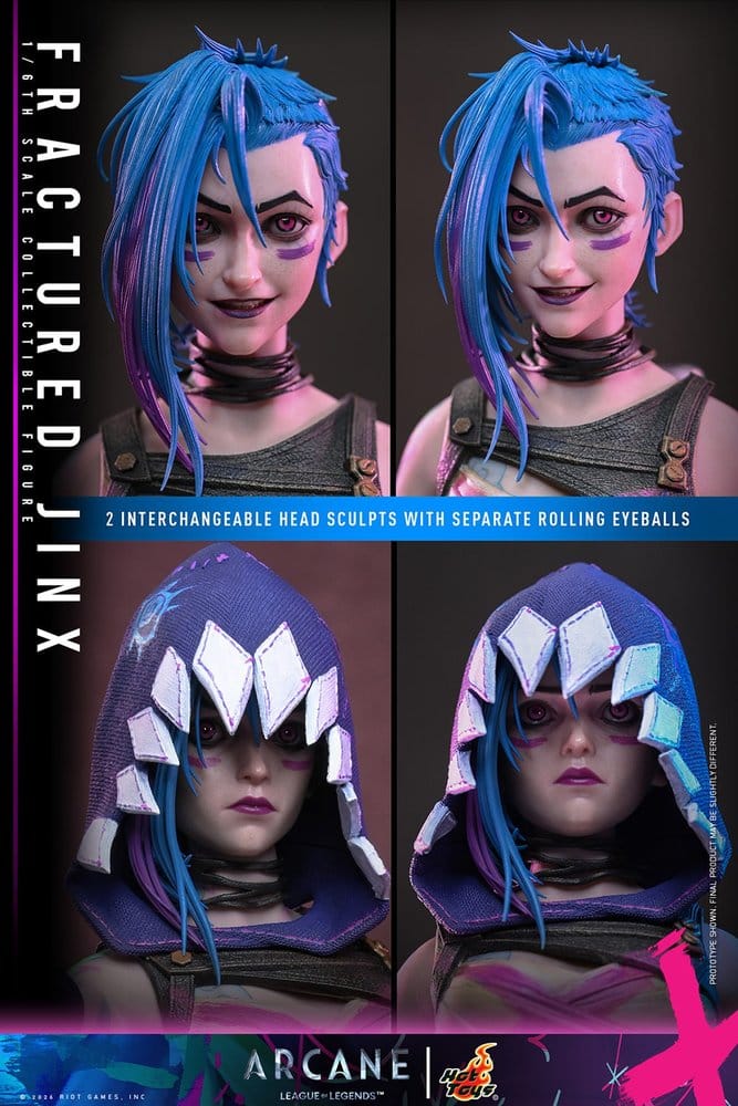 Arcane Action Figure 1/6 Fractured Jinx 28 cm