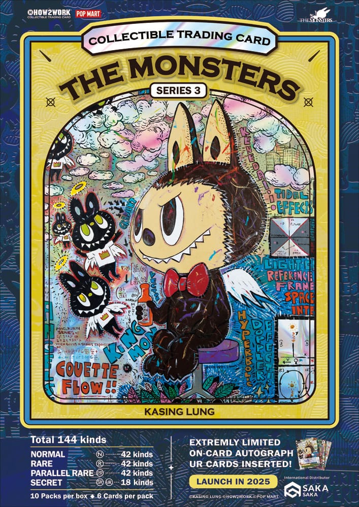 How2work Labubu Collectible Chrome Trading Cards The Monsters Series 3 (10)