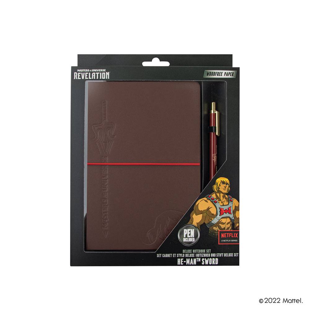 Masters of the Universe - Revelation: Notebook Set (notebook + pen) He-Man with Sword