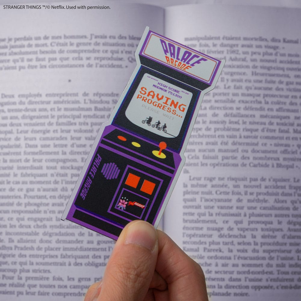 Stranger Things Bookmark Arcade Metal