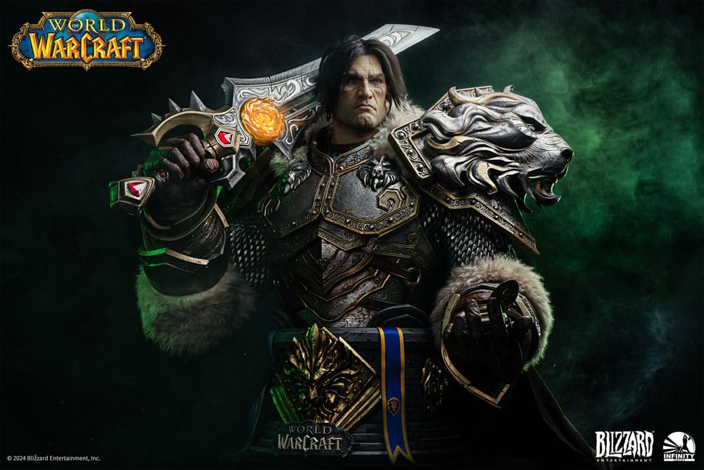 World of Warcraft Life Size Bust 1/1 Varian Wrynn 120 cm