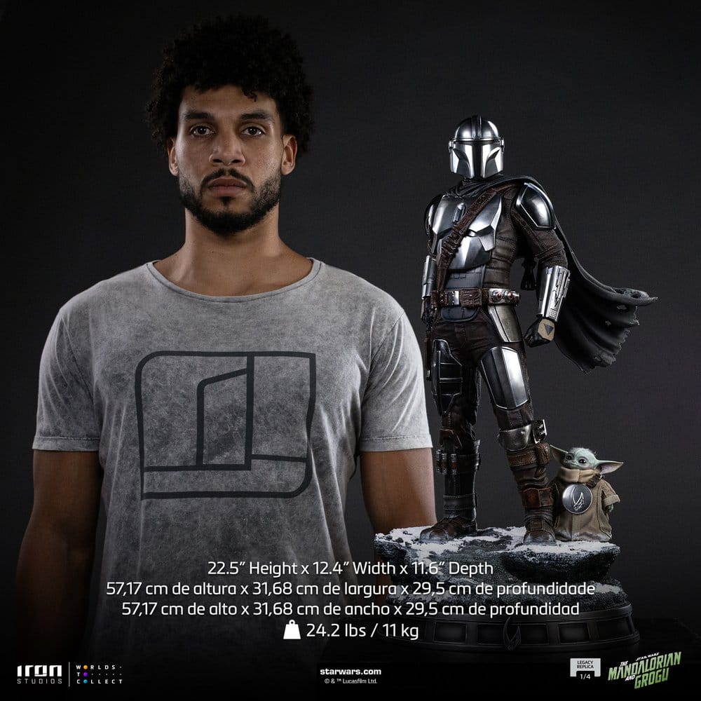 The Mandalorian & Grogu Legacy Replica Statue 1/4 The Mandalorian and Grogu 57 cm