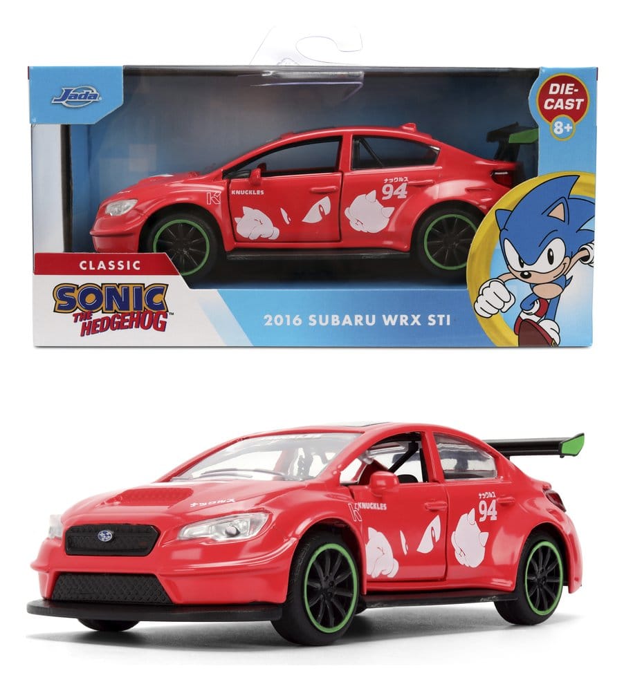 Sonic Diecast Model 1:32 Knuckles 2016 Subaru WRX STI Assortment (6)