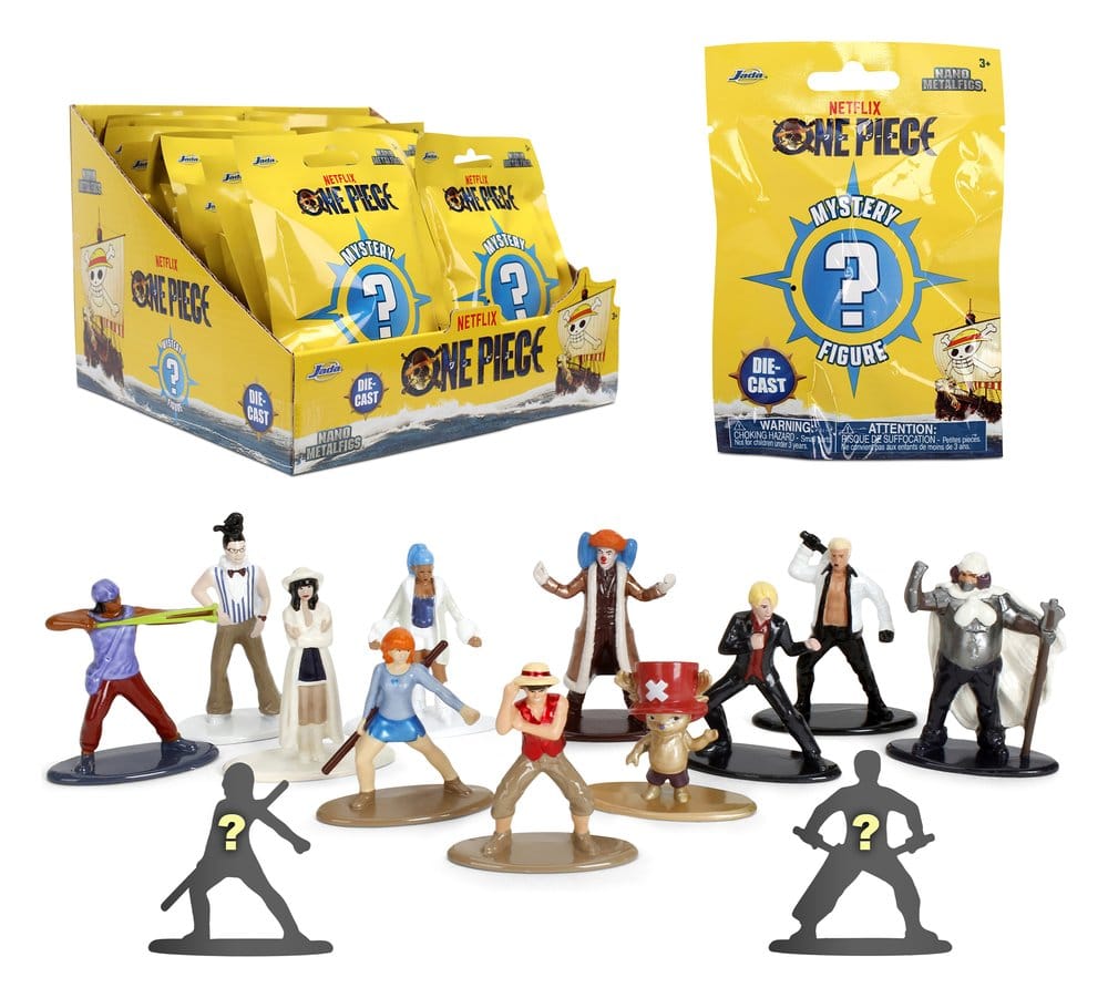 One Piece Nano Metalfigs Mini Figures Blind Pack 5 cm Display (24)