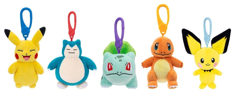 Pokémon Plush Figure Clip ons Version 14 10 cm Assortment (6)