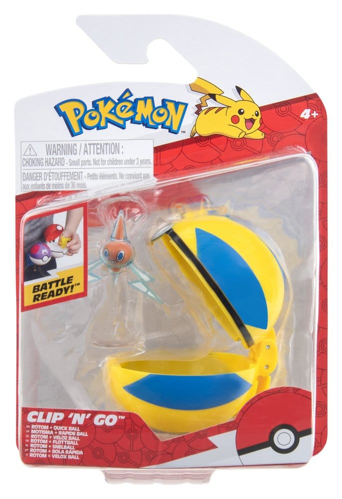 Pokémon Clip 'n' Go Action Figure Wave 21 Rotom & Quick Ball
