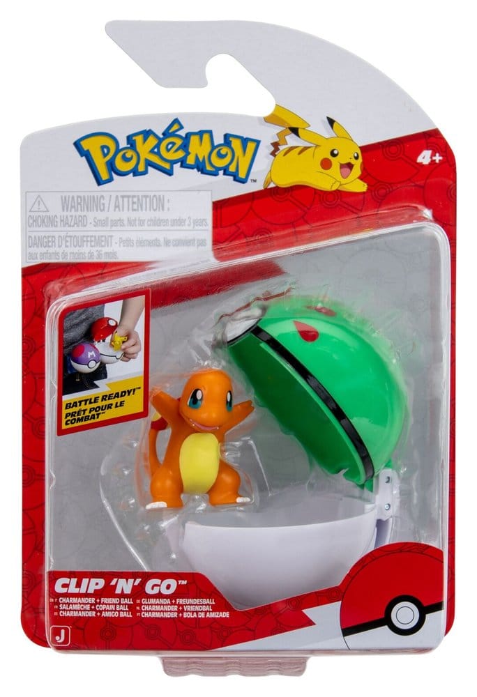 Pokémon Clip 'n' Go Action Figure Charmander & Friend Ball