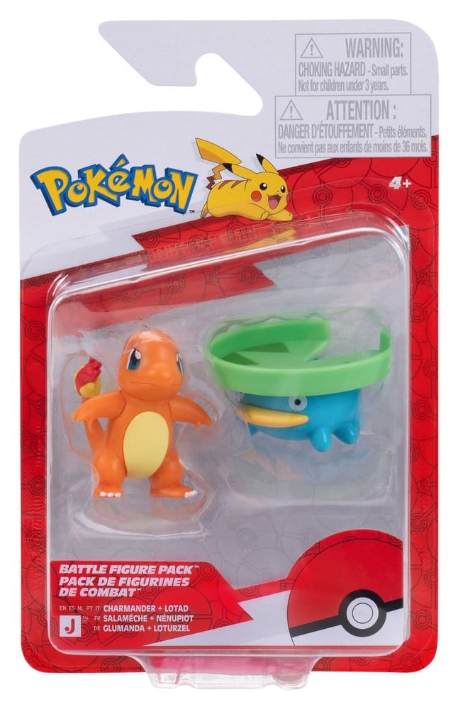 Pokémon Battle Figure 2-Pack Lotad & Charmander