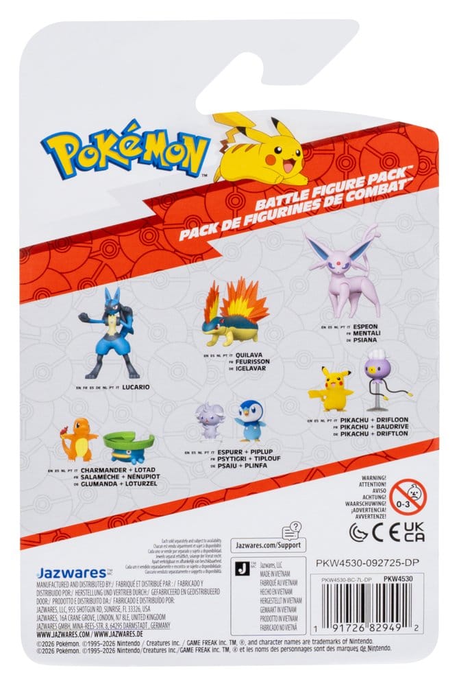 Pokémon Battle Figure 2-Pack Espurr & Piplup