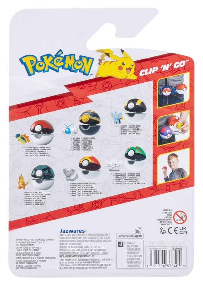 Pokémon Clip 'n' Go Action Figure Cyndaquil & Poké Ball