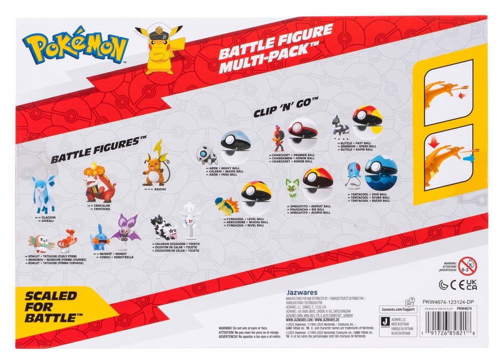 Pokémon Battle Figure Action Figures 6-Pack Multi-Pack