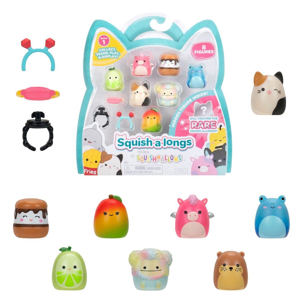 Squishmallow Squish a longs Mini Figures 8-Pack Style 2 3 cm