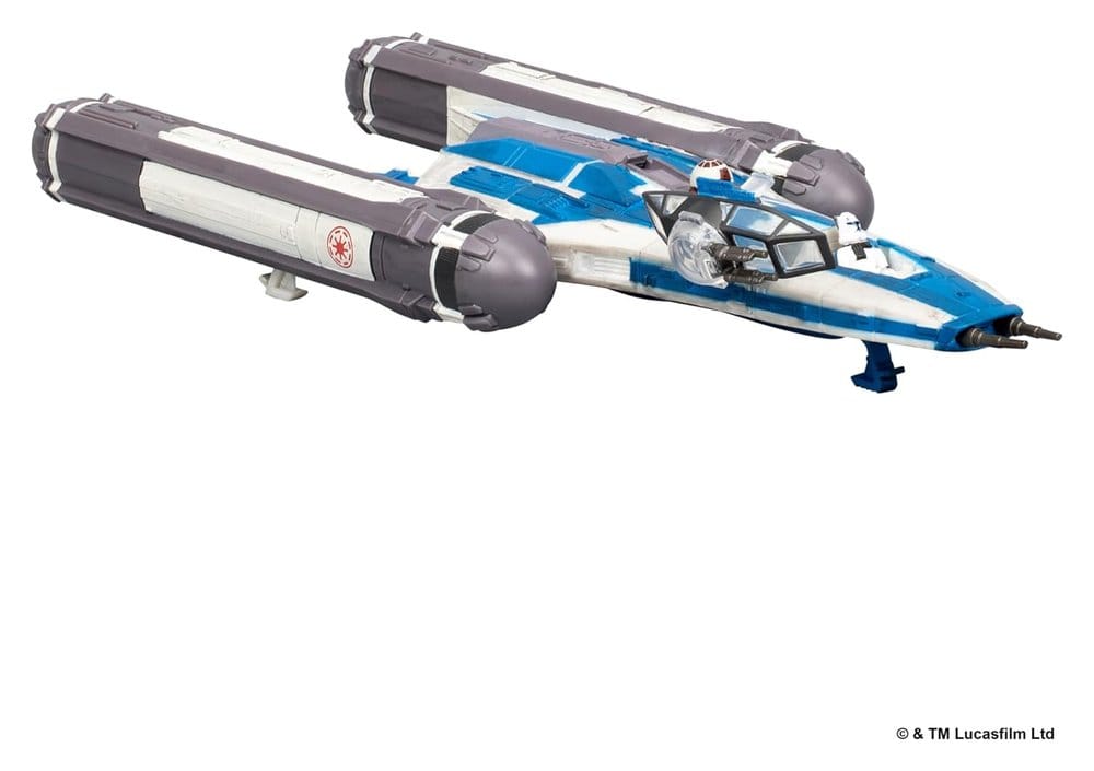Star Wars Medium Vehicle BTL-B Y-wing Starfighter with Clone Captain Rex 13 cm