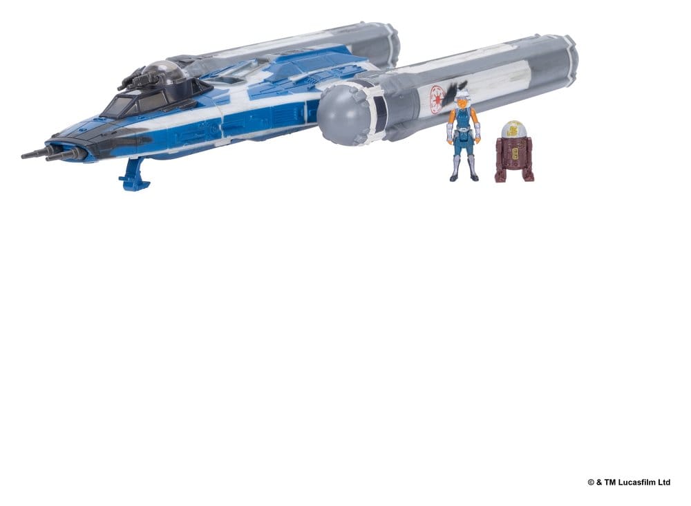 Star Wars Medium Vehicle & Figure set BTL-B Y-wing & Ahsoka & R7-A7
