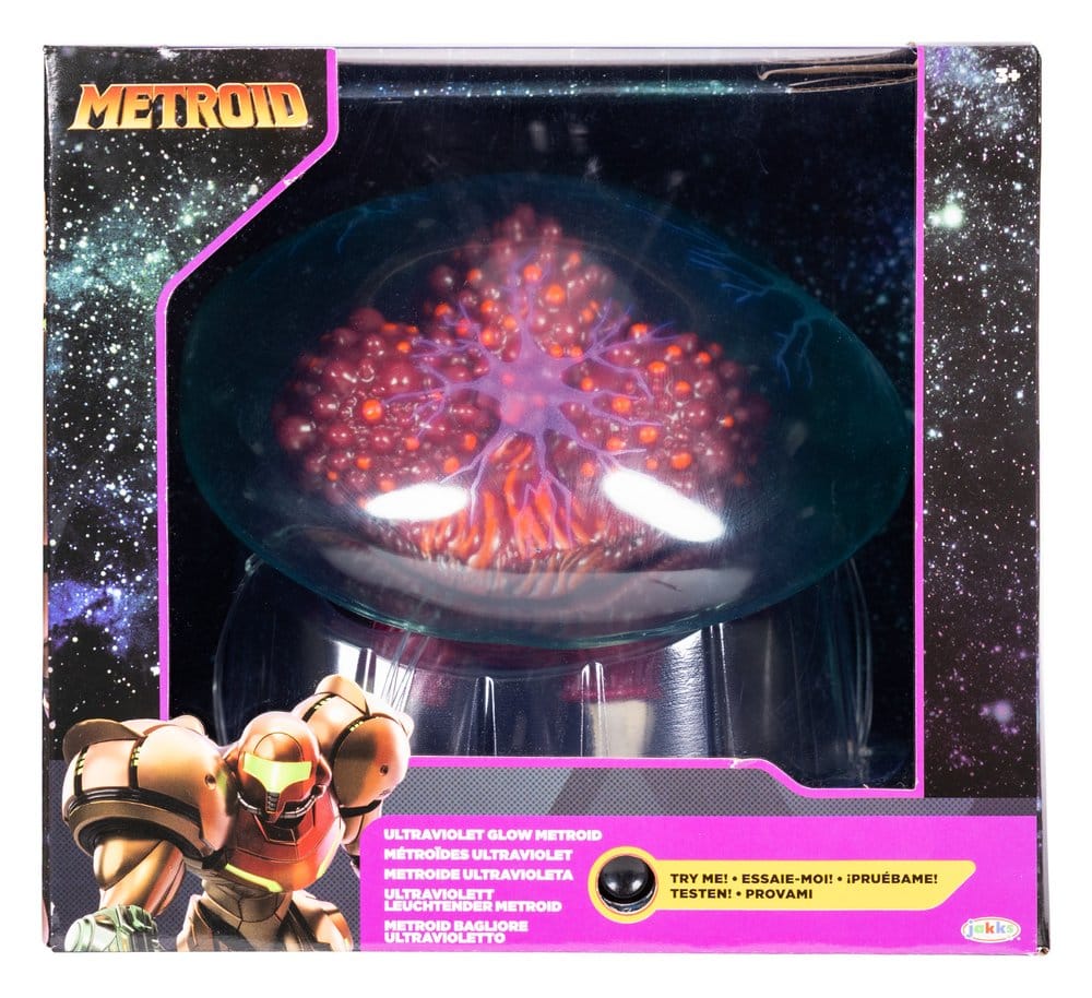 World of Nintendo Metroid Prime Action Figure Metroid Ultraviolet Glow 15 cm