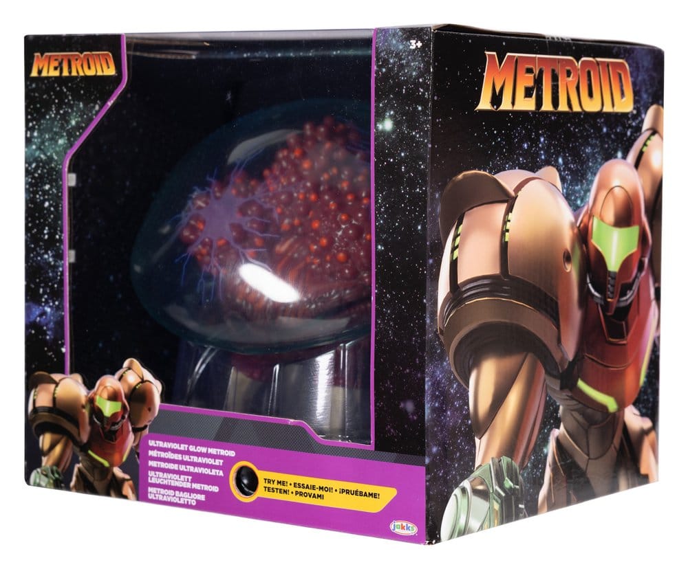World of Nintendo Metroid Prime Action Figure Metroid Ultraviolet Glow 15 cm
