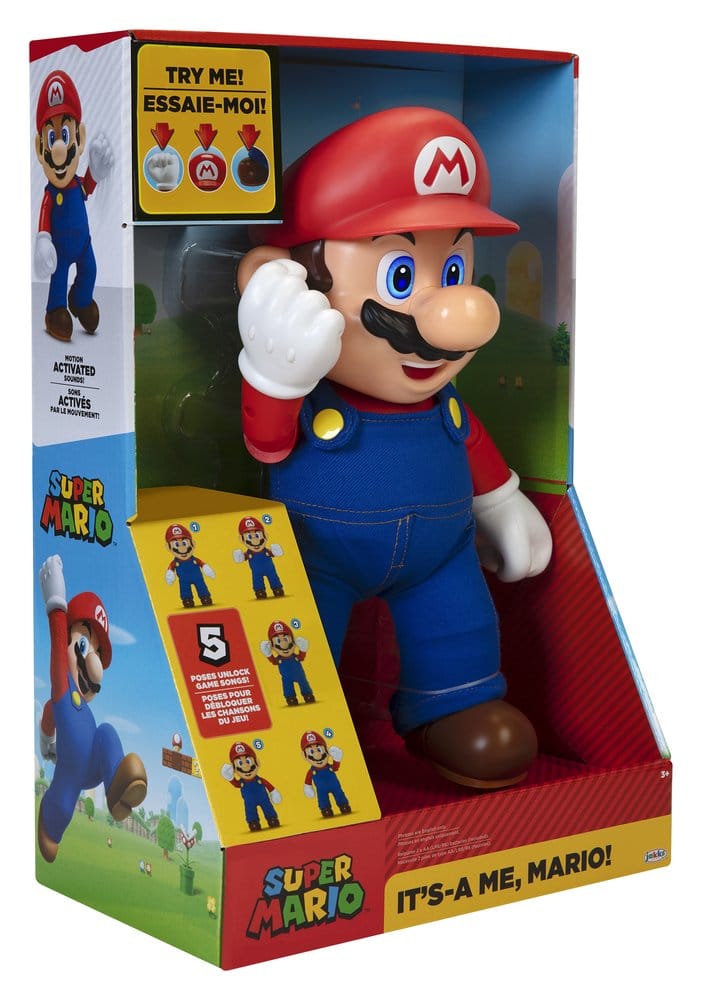 World of Nintendo Talking Action Figure It's-A Me! Mario 36 cm