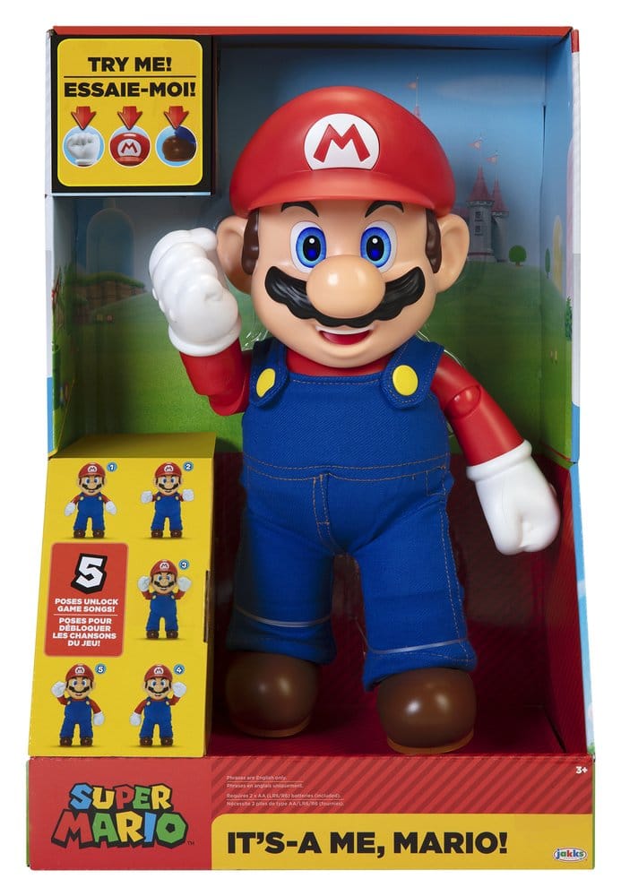World of Nintendo Talking Action Figure It's-A Me! Mario 36 cm